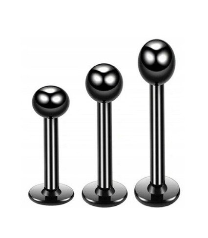 Labret z kuleczką Kolczyk do Wargi, Ucha, Brody 1,2/6-10/3 mm STAL (2)