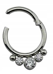 Kolczyk do Nosa, Ucha Kółeczko Clicker Septum 316L (2)