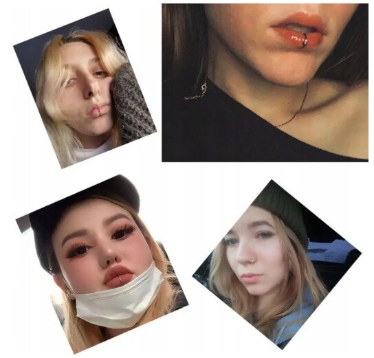 KOLCZYK DO NOSA WARGI KÓŁKO PIERCING FAKE Punk (2)