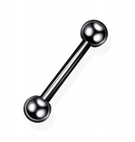 Sztanga Klasyczna z Kuleczkami Kolczyk do Ucha, Nosa, Brwi 1,2/6-10/3+3 mm (1)