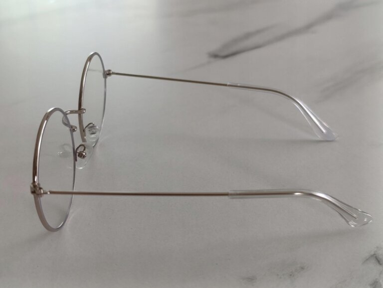 Okulary Zerówki Okrągłe Srebrne Metalowe Lenonki Damskie Męskie Unisex (8)
