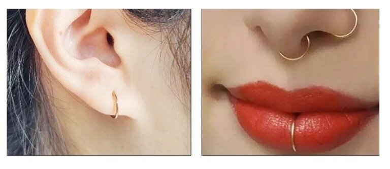 Kolczyk kółko do nosa Continuous Piercing (4)