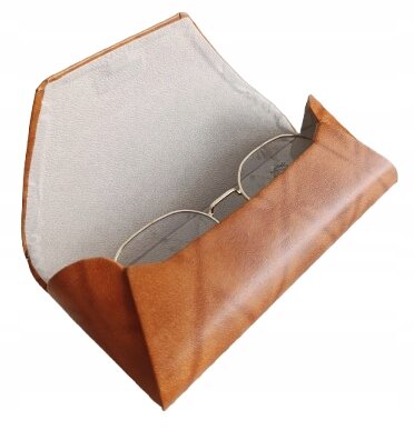 PUDEŁKO ETUI POKROWIEC NA OKULARY BRĄZOWE W STYLU VINTAGE (2)