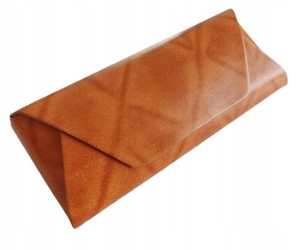 PUDEŁKO ETUI POKROWIEC NA OKULARY BRĄZOWE W STYLU VINTAGE (1)