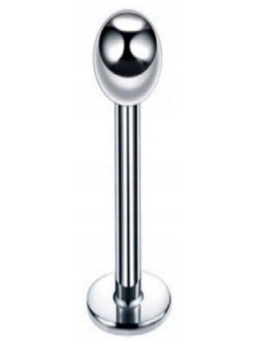 Labret z kuleczką Kolczyk do Wargi, Ucha, Brody 1,2/6-10/3 mm STAL (1)