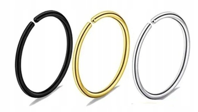 Kolczyk kółko do nosa Continuous Piercing (3)