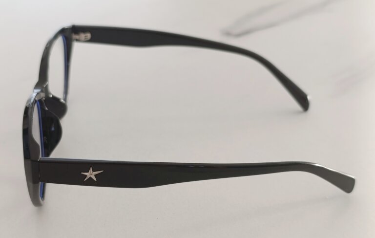 Czarne damskie okulary zerówki cat-eye eleganckie oprawki do komputera (6)
