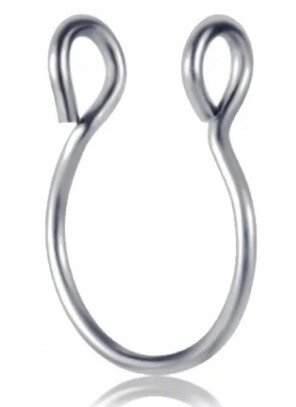 Fake septum U Kolczyk do Nosa Stal Ring Punk (1)