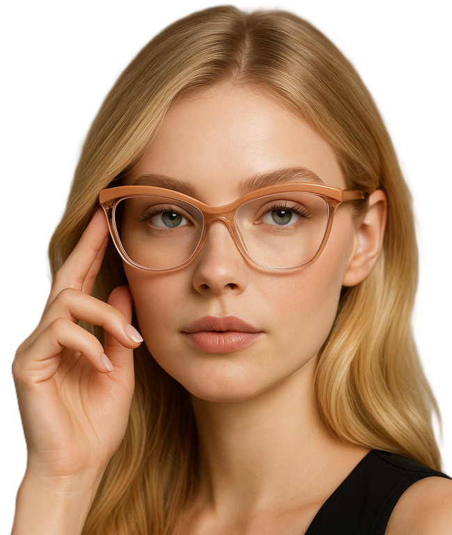 DAMSKIE OKULARY ZERÓWKI PŁASKIE OPRRAWKI RETRO Z FILTREM BLUE LIGHT (1)