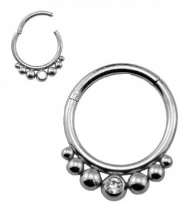 Kolczyk do Nosa, Ucha Kółeczko Clicker Septum 316L (1)