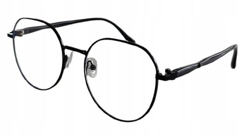 CZARNE OKULARY ZERÓWKI KUJONKI Z FILTREM BLUE LIGHT PILOTKI AVIATORY (2)