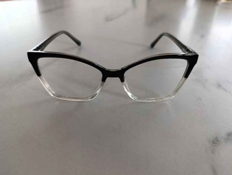 DAMSKIE CZARNE OKULARY ZERÓWKI PŁASKIE OPRRAWKI RETRO (8)
