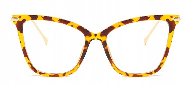 OKULARY ZERÓWKI Kocie Eleganckie Retro Leopard (4)