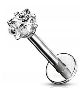 Labret Kolczyk do Ucha Kryształek SS316L 1,2/6-10/2-4 MM (2)