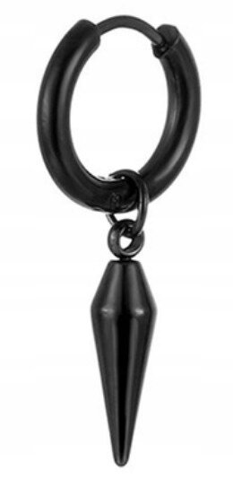 Kolczyk Do Ucha HUGGIE Stożek Gothic Punk STAL (1)