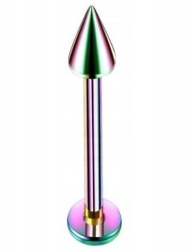 Labret ze stożkiem Kolczyk do Wargi, Ucha, Brody 1,2/6-10/3 mm STAL (1)