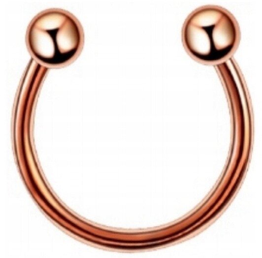 Podkówka Kolczyk do Nosa, Ucha, Wargi z Kuleczkami SS316L 1,2/6-10/3+3 mm (1)