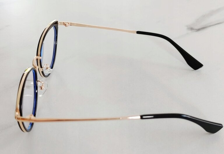 OKULARY ZERÓWKI CZARNE OPRAWKI Z FILTREM BLUE LIGHT DO KOMPUTERA (8)