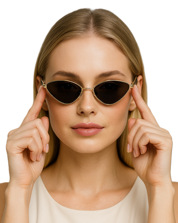 STYLOWE OKULARY PRZECIWSŁONECZNE DAMSKIE KOCIE RETRO UV400 POLARYZACJA (2)